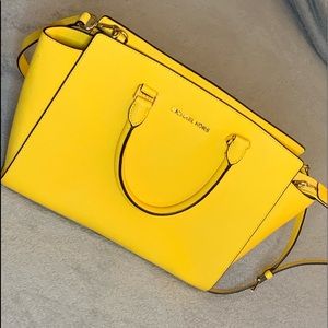 Beautiful bright yellow MK bag